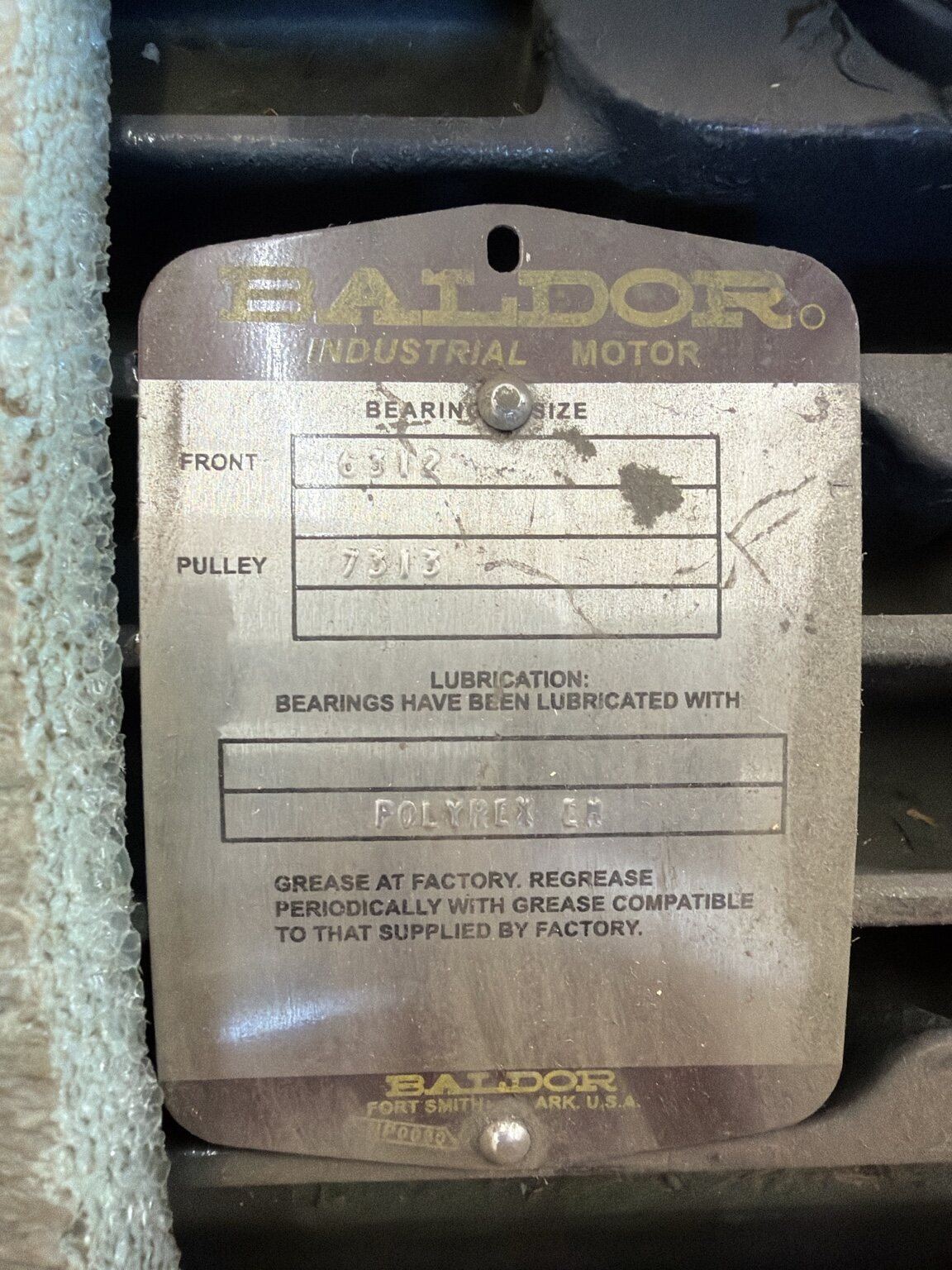 Baldor Reliance 84704384 60 HP 3550 RPM corrosion-protected pump motor