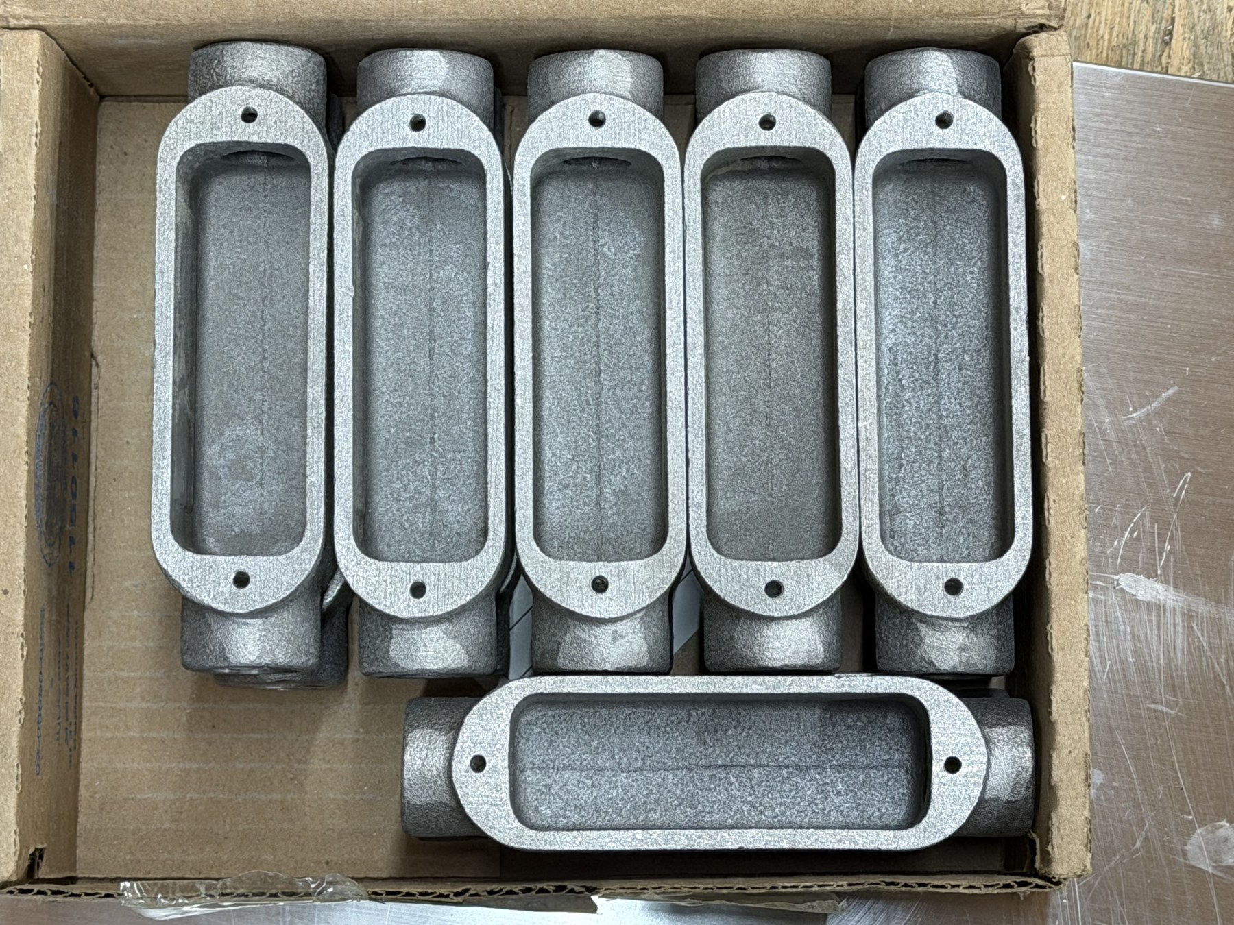 Crouse-Hinds C19 1/2-inch Mark 9 Aluminum Condulet C Conduit Body NEW Box of 10 (No Covers)