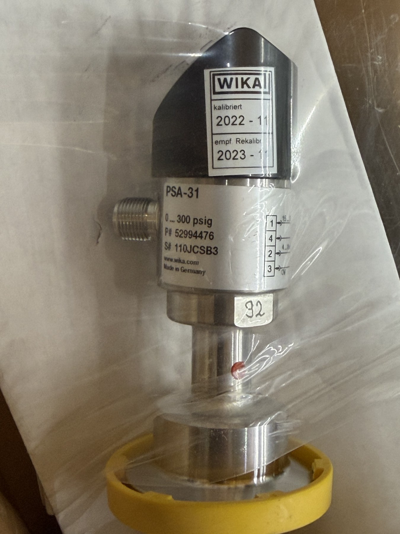 WIKA PSA-31 Pressure Switch / Transmitter, 0–300 psig, 1-1/2-inch TC thumbnail 6