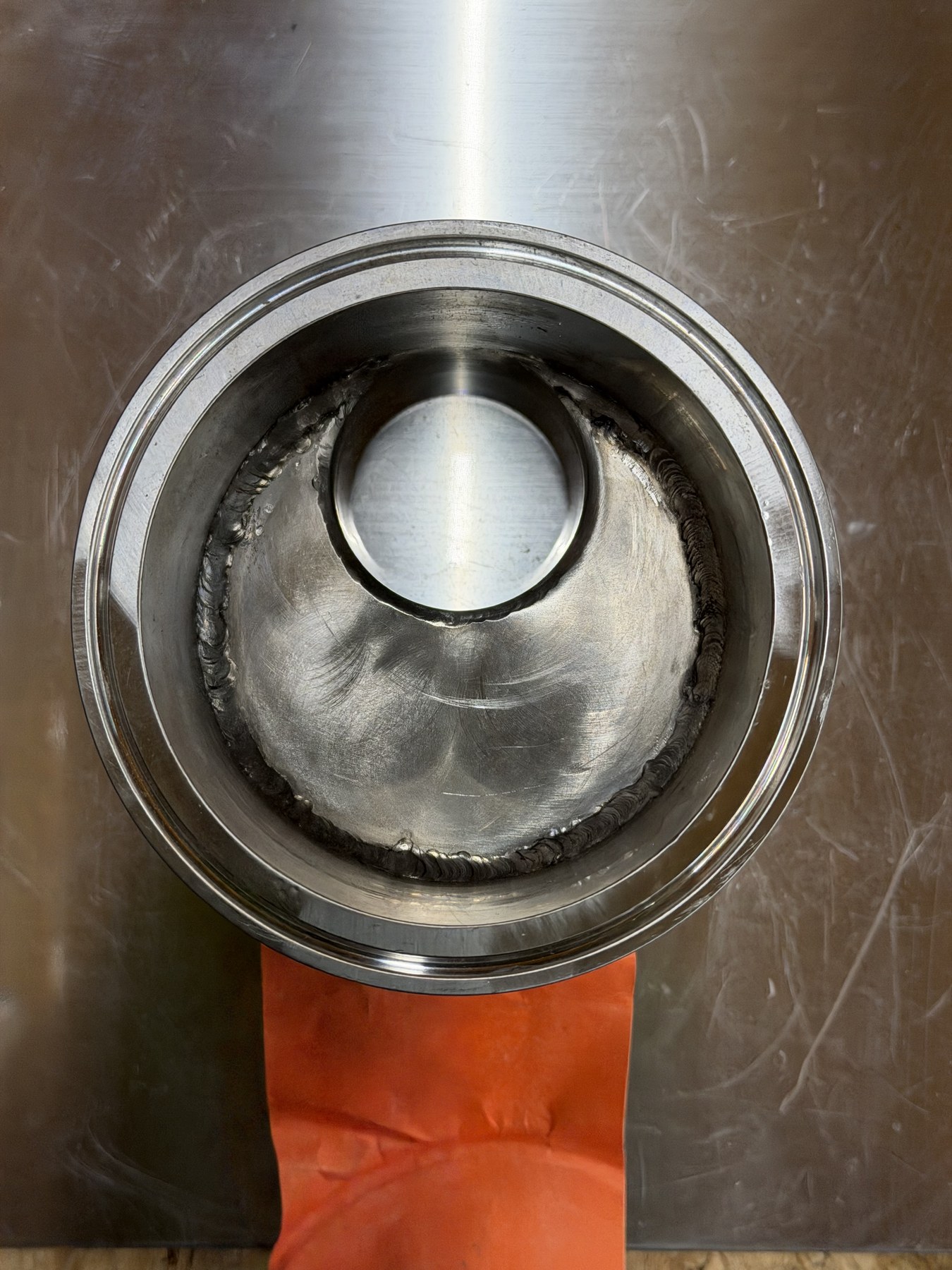 Aqua-Chem Stainless Sanitary Tri-Clamp Reducing Adapter — Shop Fabrication thumbnail 2
