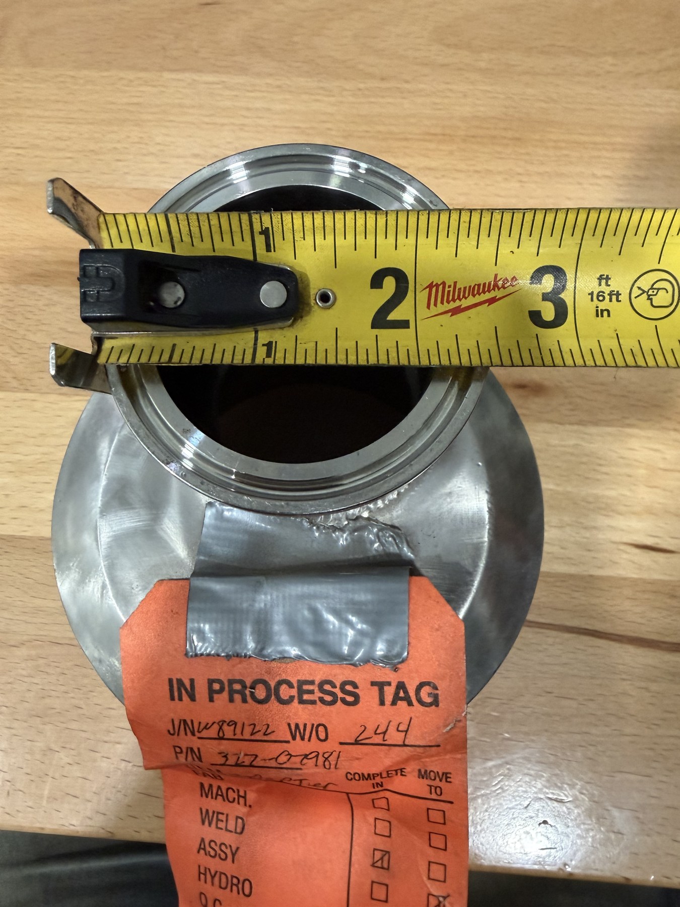 Aqua-Chem Stainless Sanitary Tri-Clamp Reducing Adapter — Shop Fabrication thumbnail 5